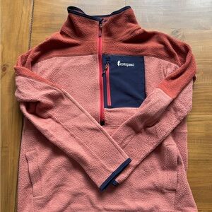 Cotopaxi Rust and Navy Fleece Pullover